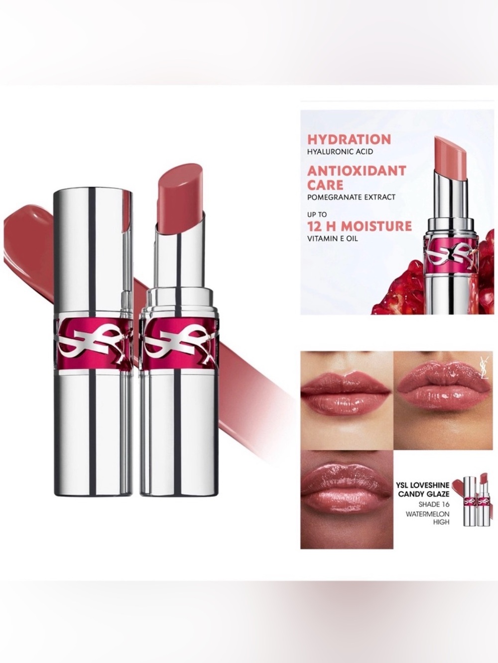 Yves Saint Laurent Loveshine Candy Glaze Lipstick - Watermelon high